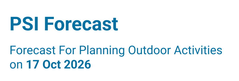 PSI Forecast Header