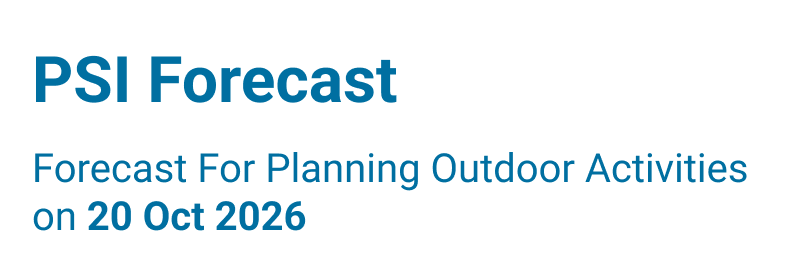 PSI Forecast Header
